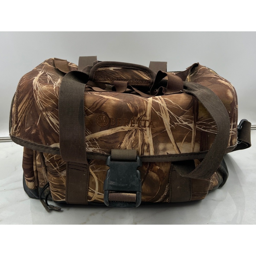 Beretta Waterfowl Blind Bag Camo Hunting Gear Duffel Shoulder Strap Brown